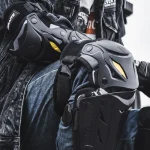 protection moto genouillère coudière noire