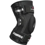 protection du genou articulée noire