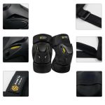 genouillère pour cyclisme et moto double sangle