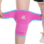 genouillère rembourrée pour enfant rose bleu